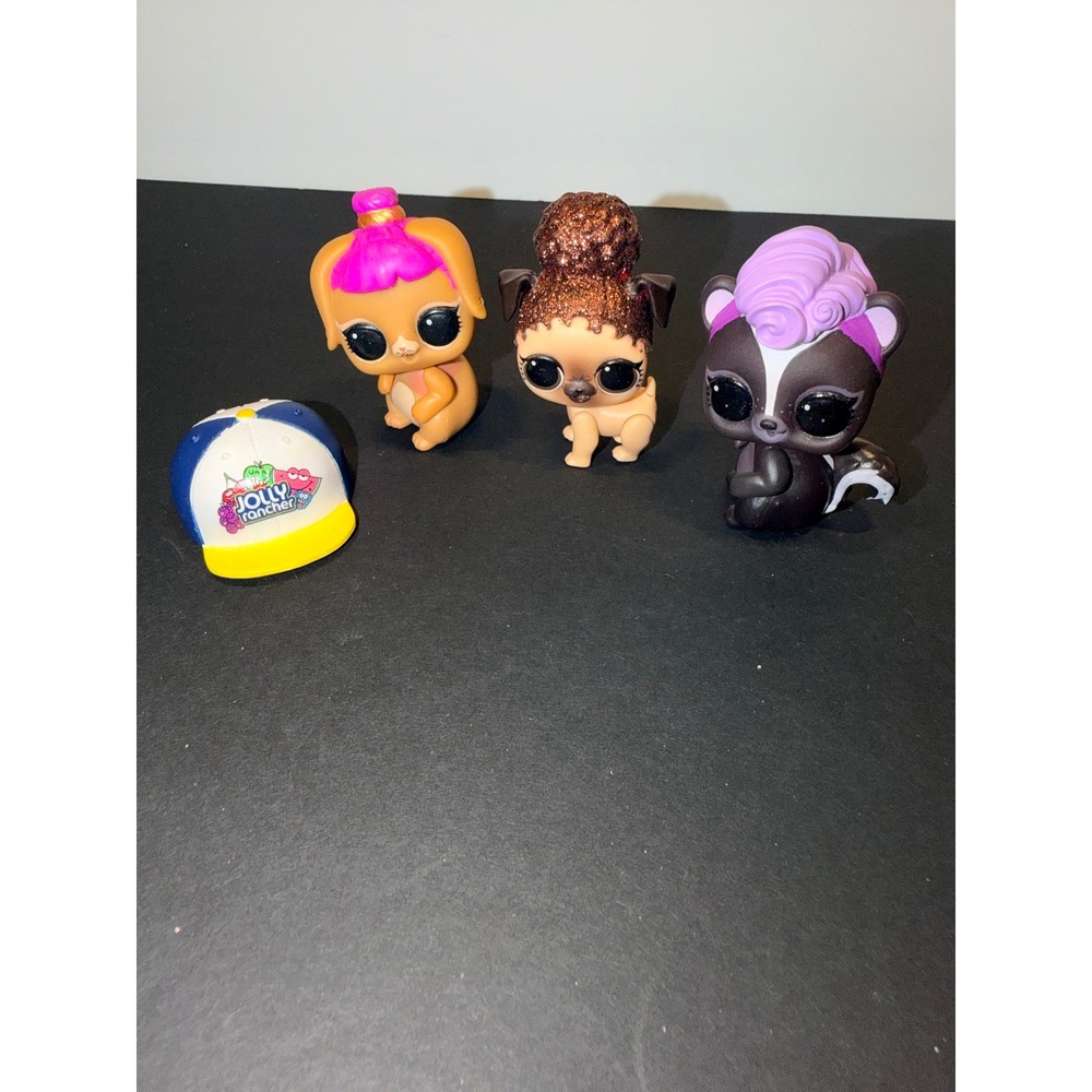 MGA LOL Surprise Pets‎ Bundle 4 Figures and Jolly Rancher Hat Accessory Kids Toy